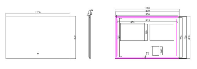 Wiesbaden Badkamerspiegel Soul 120x80cm - Dimbaar Led met Spiegelverwarming - 38.4186 Wiesbaden Badkamerspiegel Soul 120x80cm - Dimbaar Led met Spiegelverwarming - 38.4186