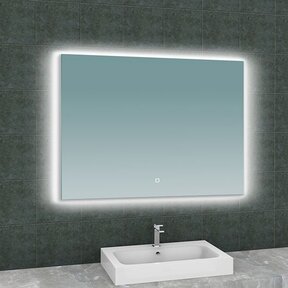 Wiesbaden Badkamerspiegel Soul 100x80cm - Dimbaar Led met Spiegelverwarming - 38.4185