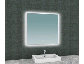 Wiesbaden Badkamerspiegel Soul 80x80cm - Dimbaar Led met Spiegelverwarming - 38.4184