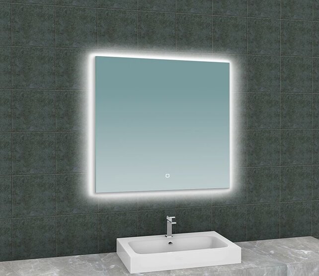 Wiesbaden Badkamerspiegel Soul 80x80cm - Dimbaar Led met Spiegelverwarming - 38.4184
