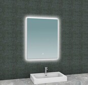 Wiesbaden Badkamerspiegel Soul 60x80cm - Dimbaar Led met Spiegelverwarming - 38.4183 Wiesbaden Badkamerspiegel Soul 60x80cm - Dimbaar Led met Spiegelverwarming - 38.4183