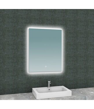 Wiesbaden Wiesbaden Badkamerspiegel Soul 60x80cm - Dimbaar Led met Spiegelverwarming - 38.4183