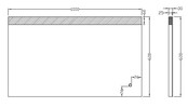 Wiesbaden Badkamerspiegel Single 100x60cm - Dimbaar Led met Spiegelverwarming - 38.3786