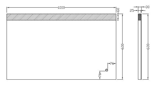 Wiesbaden Badkamerspiegel Single 100x60cm - Dimbaar Led met Spiegelverwarming - 38.3786