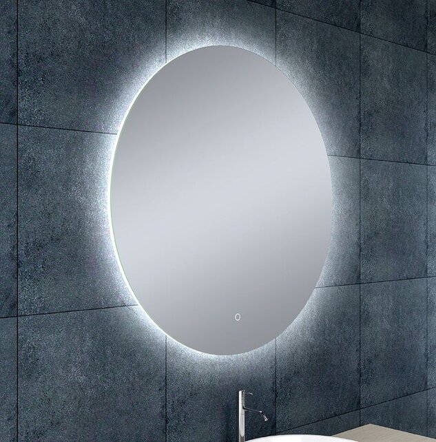 Wiesbaden Ronde Badkamerspiegel Soul 80cm - Dimbaar Led met Spiegelverwarming - 38.4181