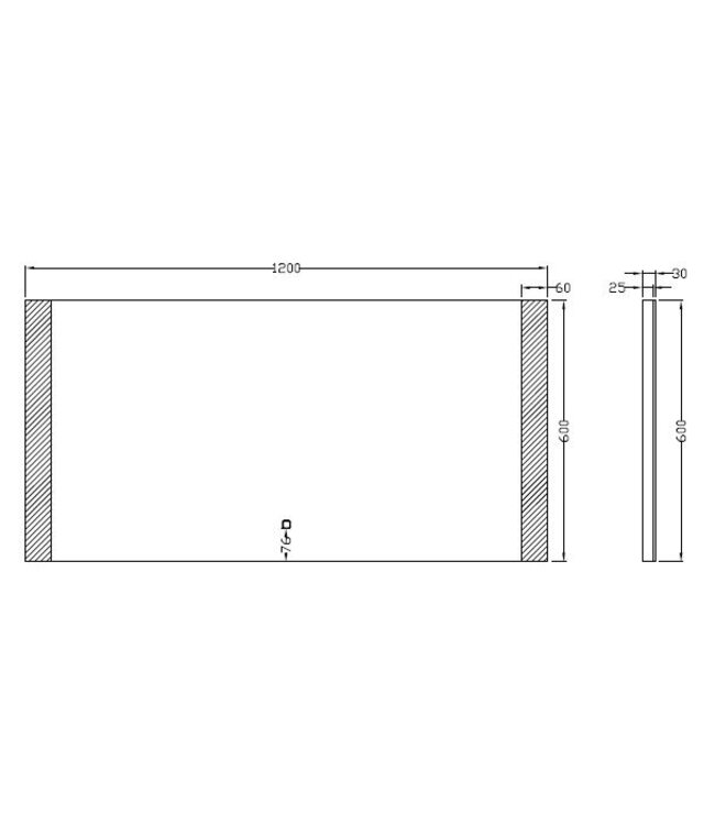 Wiesbaden Badkamerspiegel Sunny 120x60cm - Dimbaar Led met Spiegelverwarming - 38.3792