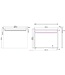 Badkamerspiegel Tigris 100x80cm met front ledverlichting - 38.3762
