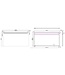 Badkamerspiegel Tigris 140x80cm met front ledverlichting - 38.3764