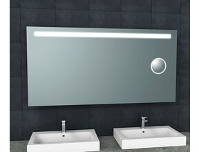 Badkamerspiegel Tigris met scheerspiegel 160x80cm front ledverlichting - 38.3779