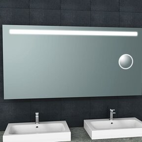 Badkamerspiegel Tigris met scheerspiegel 160x80cm front ledverlichting - 38.3779
