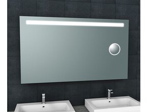 Badkamerspiegel Tigris met scheerspiegel 140x80cm front ledverlichting - 38.3778