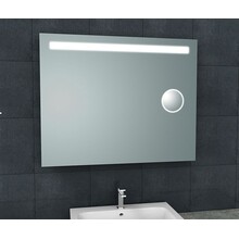 Badkamerspiegel Tigris met scheerspiegel 100x80cm front ledverlichting - 38.3776