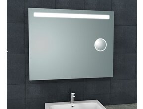 Badkamerspiegel Tigris met scheerspiegel 100x80cm front ledverlichting - 38.3776