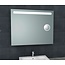 Wiesbaden Badkamerspiegel Tigris met scheerspiegel 100x80cm front ledverlichting - 38.3776