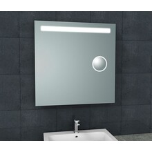 Badkamerspiegel Tigris met scheerspiegel 80x80cm front ledverlichting - 38.3775