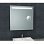 Wiesbaden Badkamerspiegel Tigris met scheerspiegel 80x80cm front ledverlichting - 38.3775