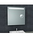 Wiesbaden Badkamerspiegel Tigris met scheerspiegel 80x80cm front ledverlichting - 38.3775