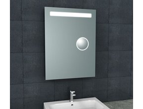 Badkamerspiegel Tigris met scheerspiegel 60x80cm front ledverlichting - 38.3774