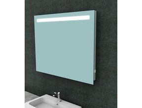 Badkamerspiegel Tigris met stopcontact 80x80cm front ledverlichting - 38.3841