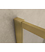Wiesbaden Inloopdouche Square 100x200 Geborsteld Messing 8 mm nano helder glas - 20.3301