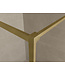 Wiesbaden Inloopdouche Square 100x200 Geborsteld Messing 8 mm nano helder glas - 20.3301