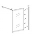 Wiesbaden Inloopdouche Square 100x200 Geborsteld Messing 8 mm nano helder glas - 20.3301