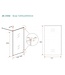 Wiesbaden Inloopdouche Square 120x200 Geborsteld Messing 8 mm nano helder glas - 20.3302