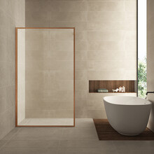 Wiesbaden Inloopdouche Square 120x200 Geborsteld Brons koper 8 mm nano helder glas - 20.3309