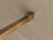 Wiesbaden Inloopdouche Square 100x200 Geborsteld Brons koper 8 mm nano helder glas - 20.3304 Wiesbaden Inloopdouche Square 100x200 Geborsteld Brons koper 8 mm nano helder glas - 20.3304