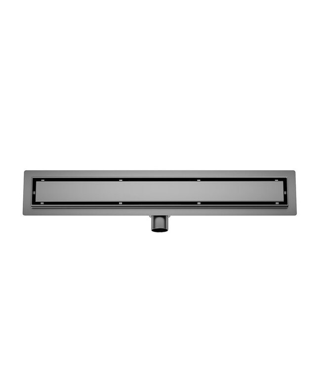 Wiesbaden Douchegoot met tegelrooster 70cm Gunmetal - 33.4256