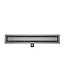 Wiesbaden Douchegoot met tegelrooster 80cm Gunmetal - 33.4257