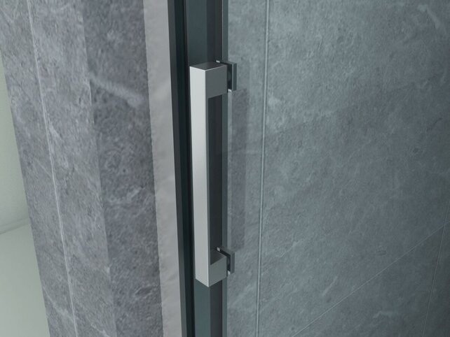 3-Delig Douchedeur Aloni Entra 140x200 cm 8mm helder glas met anti-kalk Chroom 3-Delig Douchedeur Aloni Entra 140x200 cm 8mm helder glas met anti-kalk Chroom