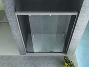 3-Delig Douchedeur Aloni Entra 100x200 cm 8mm helder glas met anti-kalk Chroom