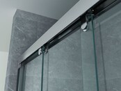 3-Delig Douchedeur Aloni Entra 100x200 cm 8mm helder glas met anti-kalk Chroom
