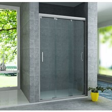 3-Delig Douchedeur Aloni Entra 100x200 cm 8mm helder glas met anti-kalk Chroom