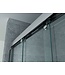 3-Delig Douchedeur Aloni Entra 90x200 cm 8mm helder glas met anti-kalk Chroom