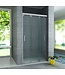 3-Delig Douchedeur Aloni Entra 90x200 cm 8mm helder glas met anti-kalk Chroom