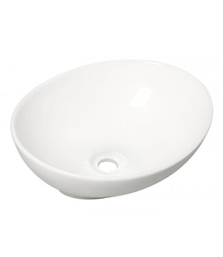Wiesbaden Wiesbaden Waskom Ovaal Barco Wit keramiek 40x33x14cm - 32.3411