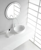 Wiesbaden Waskom Ovaal Barco Wit keramiek 40x33x14cm - 32.3411 Wiesbaden Waskom Ovaal Barco Wit keramiek 40x33x14cm - 32.3411