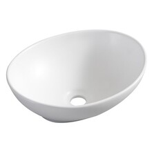 Wiesbaden Waskom Ovaal Barco Mat Wit keramiek 40x33x14cm - 32.1411