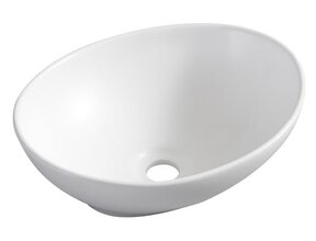 Wiesbaden Waskom Ovaal Barco Mat Wit keramiek 40x33x14cm - 32.1411