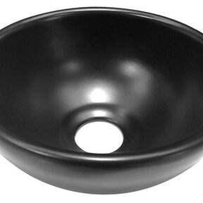 Wiesbaden Waskom Rond Consilio Mat Zwart keramiek 20x9cm - 32.3576