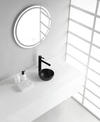 Wiesbaden Waskom Rond Consilio Mat Zwart keramiek 20x9cm - 32.3576