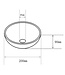 Wiesbaden Waskom Rond Consilio Wit keramiek 20x9cm - 32.3575
