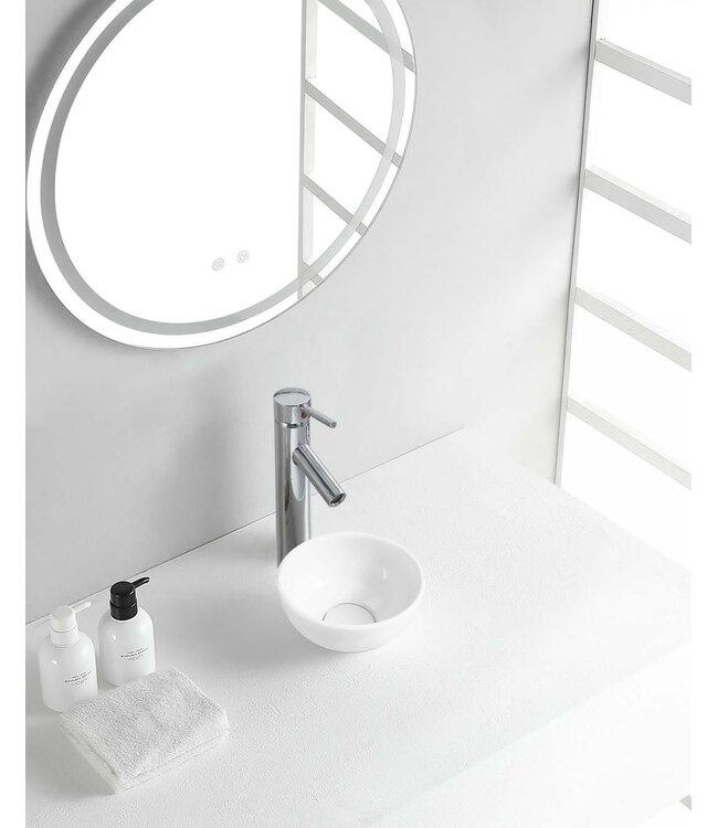 Wiesbaden Wiesbaden Waskom Rond Consilio Wit keramiek 20x9cm - 32.3575