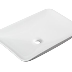 Wiesbaden Waskom Rechthoekig Karé  Wit keramiek 58x36x11cm - 32.3408