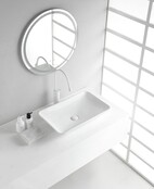 Wiesbaden Waskom Rechthoekig Karé  Wit keramiek 58x36x11cm - 32.3408