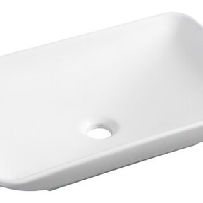 Wiesbaden Waskom Rechthoekig Karé Mat Wit keramiek 58x36x11cm - 32.1408