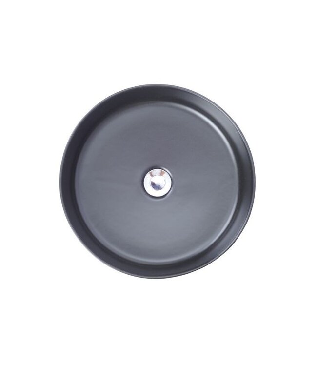 Wiesbaden Waskom Rond Link Mat Zwart keramiek 40x12 cm - 32.3423