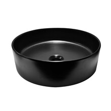 Wiesbaden Waskom Rond Link Mat Zwart keramiek 40x12 cm - 32.3423